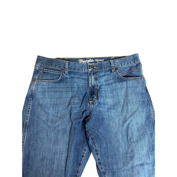 Wrangler Retro Jeans Mens 38x30 Blue Relaxed Boot Cut Denim Cowboy Western Rodeo - Picture 2 of 3